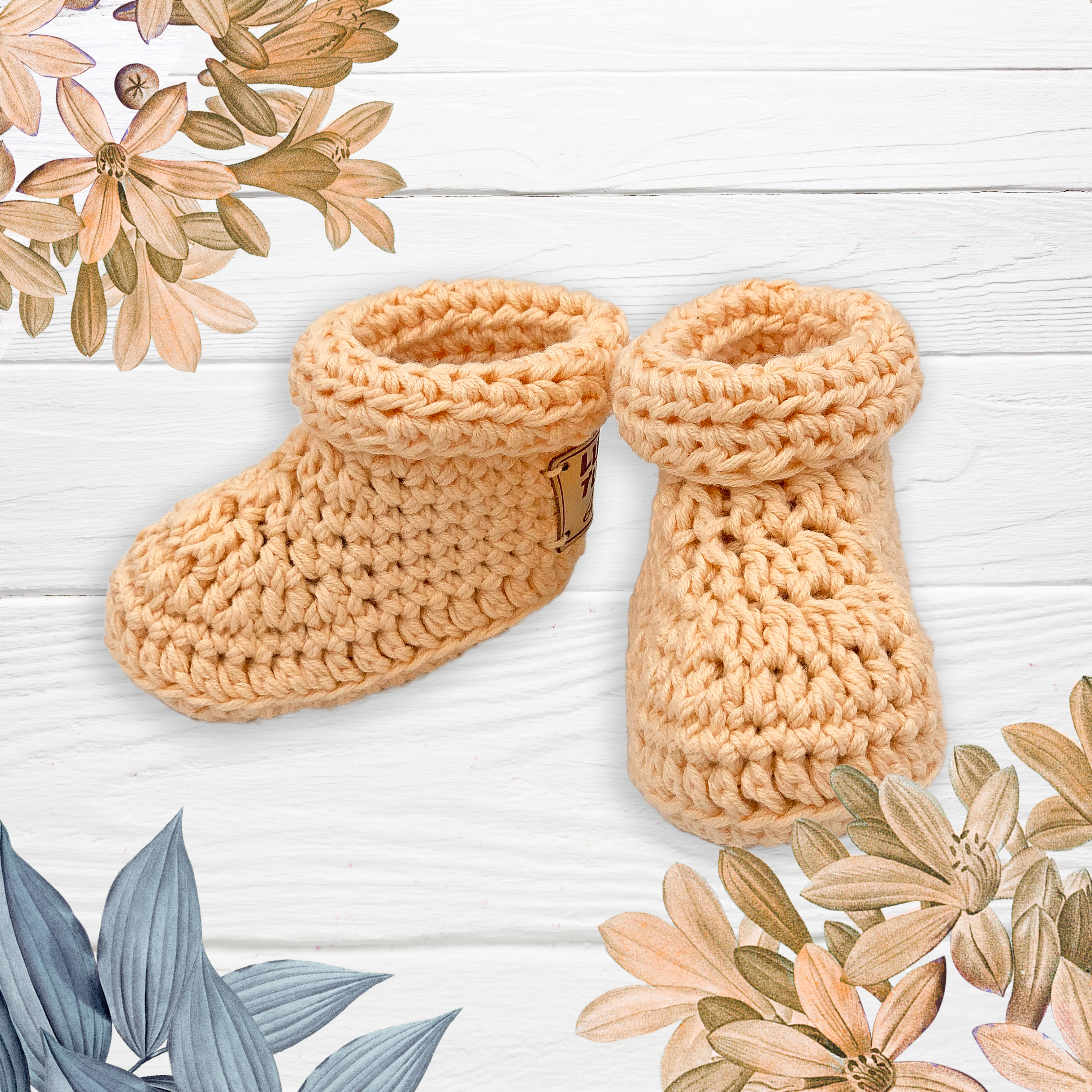 BABY BOOTIES APRICOT 