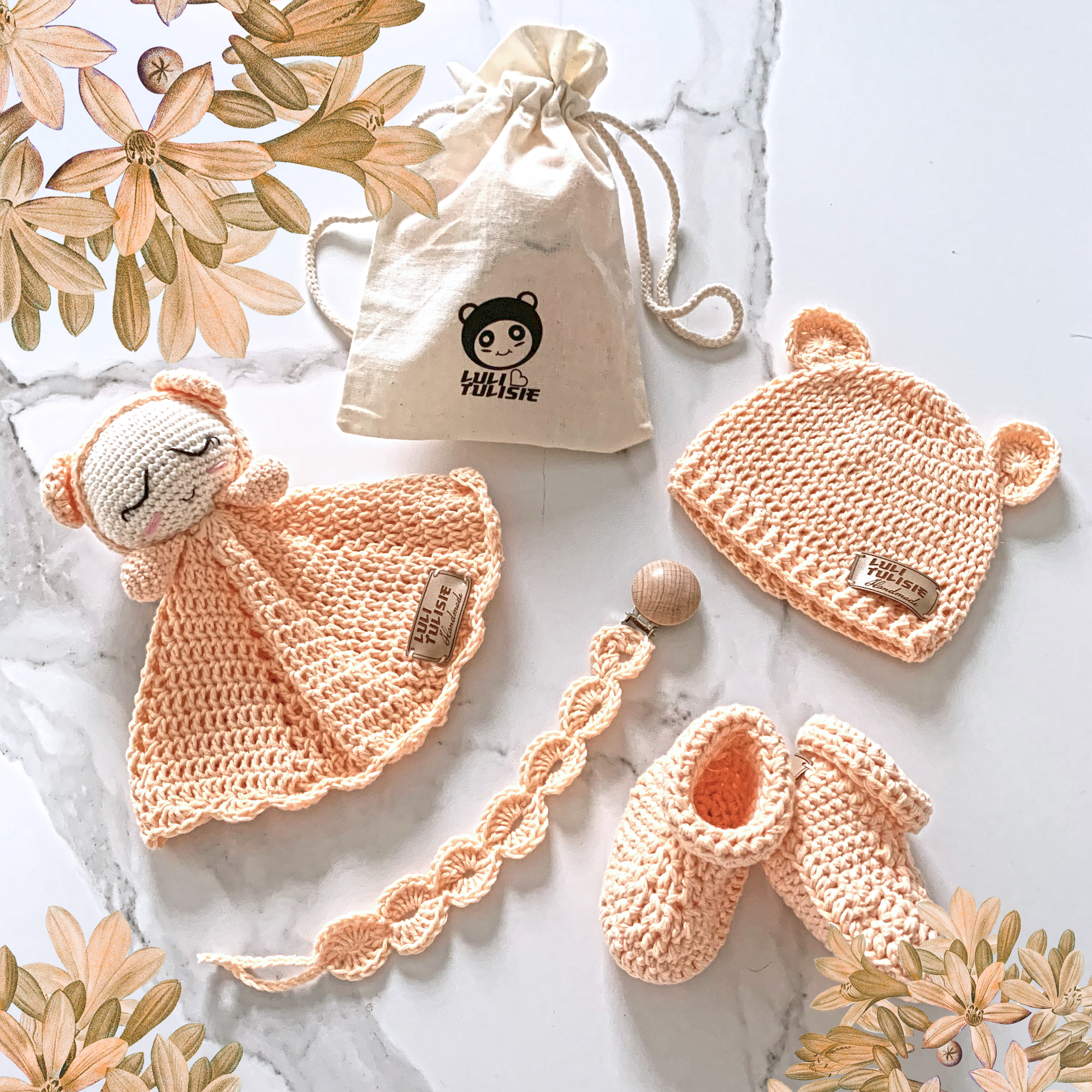 BABY BOOTIES APRICOT 